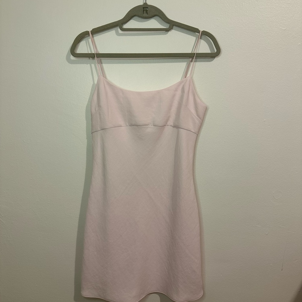 Aritzia Pink Slip Dress Spaghetti Strap Mini